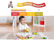 Tablet Screenshot of mrbabyproofer.com